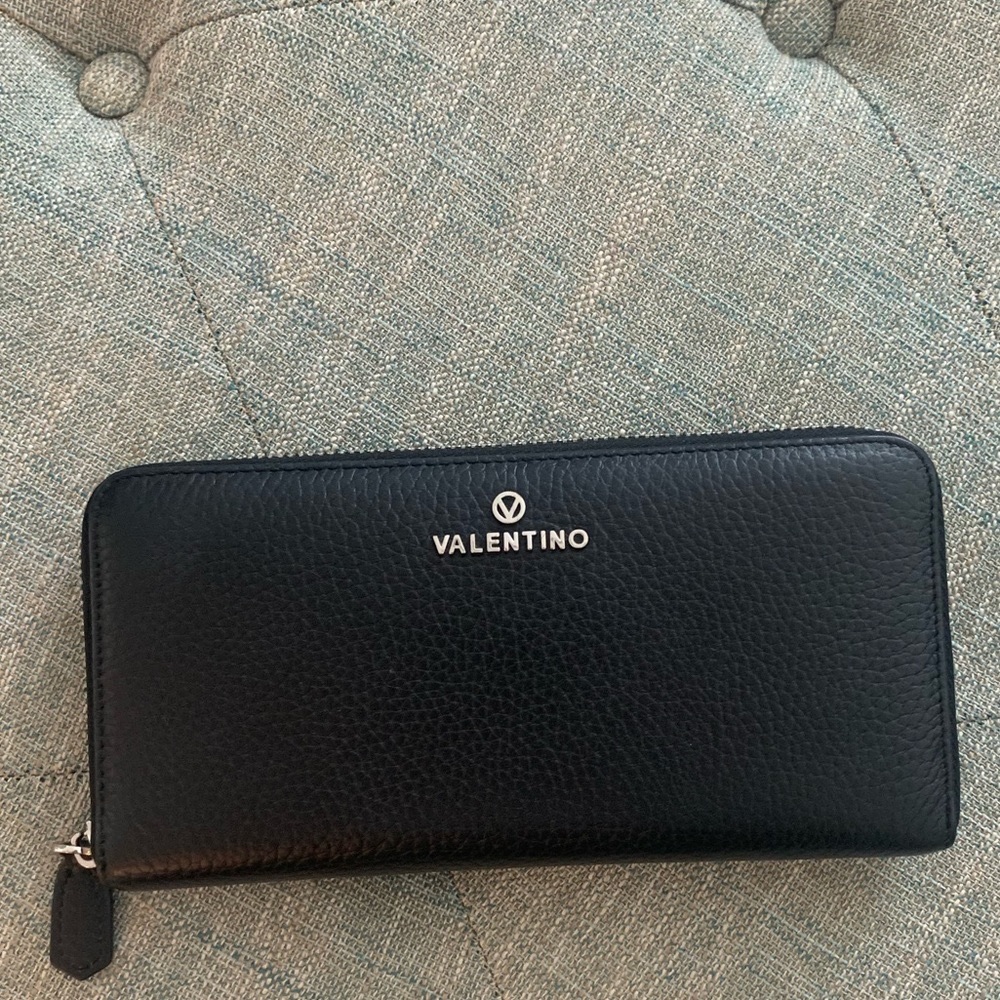 Valentino Zip-around leather wallet